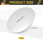 2pcs Aluminum Disc  6  150mm  Diameter 0 12  3mm  Thickness 6061 Aluminu