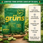 Gruns Low Sugar - Superfoods Greens Gummies  Sweet Taste - 28 Pack