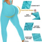 High-waisted Scrunch Butt-lifting Yoga Pants Blue 2 Pants Size M l