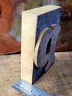 Large Letter  p  Antique Letterpress Vintage Wooden Print Block Stamp 3  Vgc