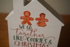We Go Together Like Cookies   Christmas Gingerbread Man   Woman House Sign Decor