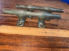 Pair Of Vintage Bronze 8  Herreshoff Style Cleats  Or Drawer door Handles Patina