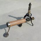 Vintage Brass Telescope With Tripod Stand Antique Leather