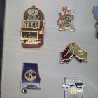 Kiwanis Club Pins Lot Display - Over 40 Pins - Various States  Countries