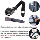 Adjustable 3 Point Seat Belts  Universal Car Retractable Seat Belt Lap Shoulder