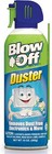 Blow Off Air Duster Can With Nozzle  10 Oz   Blue green - 9962  12 Pack 