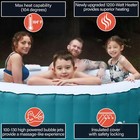 Aleko Inflatable Improved Version 4 Prs Hot Tub 210 Gallon Up To 120 Bubble Jets