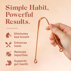 Arista Copper Tongue Scraper For Adults   Kids     100  Pure Copper Tongue Cleaner
