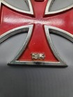 Vintage Wwi Imperial German 3  1914 Iron Cross Red With Silver Tone Japan Biker