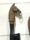 Vintage Bakelite Horse Head Brush   Shoe Horn Set Japan Mid Century   Set Of Two