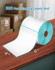 Vretti 4x6 Thermal Labels-500 Rolls strong Adhesive easy To Peel Off thermal    