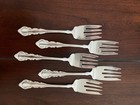  Reed   Barton Georgian Rose Salad Forks No Mono Sterling  6 1 4   