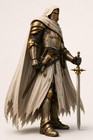 Golden Templar Knight Armor Set   Handmade Medieval Crusader Armor   Full Plate 