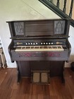   pick Up Only   Crown Pump Organ Geo P Bent Antique Wood  Buy Now best Offer