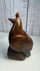 Set Of 4 Vintage Hand Carved Iron Wood Quail Pheasant Birds    3  To 7  T