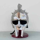 Gladiator Helmet-knight Roman Soldier Maximus Helmet- Larp Halloween Costume