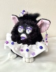 Vtg 1998 Custom Clown    witches Cat    Furby W accessories   Gitd Details - Works 