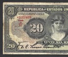 Brazil 20000 Reis 1927 P  104 - Very Rare - Good Very Used - See Scan