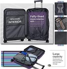 Hard Case Luggage 2 Piece Sets Carry On Luggage 2-piece Set 14 20  Purple