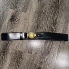 Vtg Confederate North Carolina  nc  Oval Belt Buckle And Leather Belt