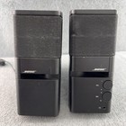 Bose Media Mate Computer Speakers Pair Black With Power Cable Cords Tested