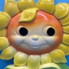 Vtg 1973 Miller Studio Art Decor 8 5  Hanging Sunflower  swap Smile Trade Cheer 