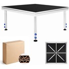 4x4ft 16x20ft Portable Stage Platform Folding Risers 24 -40  Extension Legs Usa