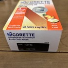 Nicorette 4mg Fruit Chill 100 Pieces White Ice Stop Smoking Aid Gum Exp 10 27