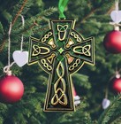 Celtic Cross Irish Christmas Ornament Decoration  4 1 2 Inch