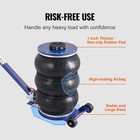 5 Ton Triple Bag Air Jack 18 5  Lift Fast Pneumatic Car Jack Adjustable Handle