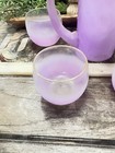 Vtg - Blendo Lavender Martini Cocktail Pitcher 12 5    And 4 Cups W Stirrer 