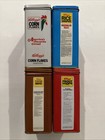Set Of 4 Vintage Kellogg s Cereal Tins 1984 Each One Is 6 5    X 4 125    X 2 875   