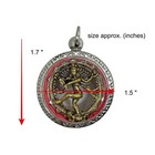 Shiva Nataraja Dancing Amulet Pendant Stainless Steel Frame Yoga Meditation Gift