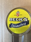 Becks Oktoberfest Beer Tap Handle 9 x3 x1  New  Rare Htf Man Cave Barware