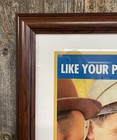 Vtg 1950s Framed Chesterfield Smoke For Real Cigarettes Tobacco Advertising Sign