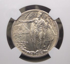 1928 Commemorative  hawaii  Sesquicentennial Half Dollar 50c Ngc Ms62  003 Ecc c