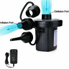 Portable Air Pump For Inflatables  Electric Air Mattress Pump With 3 Nozzles