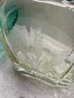 Euc Vintage Liquor Bourbon Whiskey Scotch Etched Decanter 8 75  Glass Bottle Top
