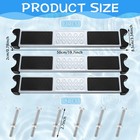 Therwen 3 Set Stainless Steel Pool Ladder Steps Replacement 1 9 Inch Non Slip
