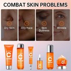 Vitamin C Skin Care Set With Cleanser  Toner  Face Serum  Face Cream  And Eye   