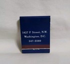 Vintage Matchbook Old Ebbitt Grill Restaurant Eagle Washington Advertising Full