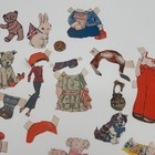Large Lot Vintage Paper Dolls And Outfits 