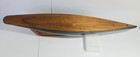 Vintage Wooden 1895 Cup Racer 36    Pond Yacht Model Sailboat Hull Only