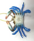 Dimensional Coastal Maryland Blue Crab Christmas Ornament 4 Inches