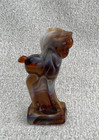 Imperial Glass Caramel Slag Trojan Horse Standing Colt Figurine