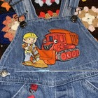 Vintage Bob The Builder Overalls Bib Shorts Toddler 2t