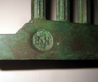 Bradley   Hubbard Bookends Ancient Greek Temples 1920s Deco Patina