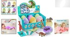 6 Dino Egg Bath Bombs     Enjoy Fizzy Baths With Learning Cards For Kids