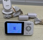 Vtech 2 8  Digital Video Baby Monitor With Night Light White-vm3258 Tested Works