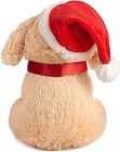    Gsuiver    Christmas Puppy -- 10 In   Stuffed Animal  Santa Dog  